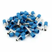 A● 50 x 6mm2 Crimp Cord End Terminal Insulated Bootlace Ferrule Connector Blue