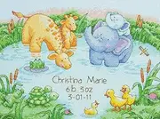 Dimensions Little Pond Birth Record Counted Cross Stitch Kit