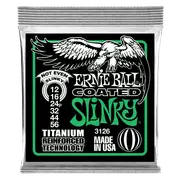 Ernie Ball Not Even Slinky Coated Titanium RPS Electric Guitar Strings 12-56 Gauge