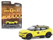 2022 Ford Mustang Mach-E Yellow with Black Top "NYC Taxi" 1/64 Diecast Model Car