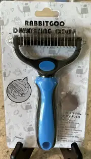 2 Sided Professional Demating Hair Undercoat Rake Comb Grooming Dogs or Cats NEW
