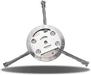 Steel Wire Grass Trimmer Head, Universal Brush Cutter Steel Head,Remover Tool for Lawn Mower Tray Removing Moss, Rust and Debris Suitable for Outdoor Maintenance Tasks（1 个，3 片）