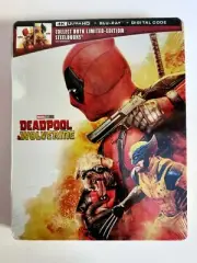 Deadpool & Wolverine Steelbook: 4K, Blu Ray, Digital New Mint US Ships in Box