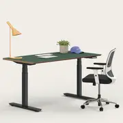 Recess Active Bundle | Ergonomic Chair Desk | Home Office Furniture Packages, Full Moon / Large - 150W x 75D (cm) / Forest/Black