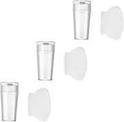 Mikinona Nail Art Stampers Scrapers Set 3pcs Silicone Nail Art Tools for Women Girls