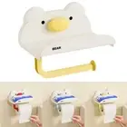 Wall-Mounted Towel Holder Plastic Tissue Roll Shelf Home Accessories