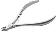 Rui Smiths Professional Cuticle Nippers | Precision Surgical-Grade Stainless Steel Cuticle Trimmer, French Handle, Single Spring, 6mm Jaw (Full Jaw)
