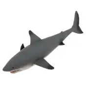 Great white shark 7 inches solid plastic sea animal marine life figure model