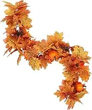 GLSTOY Simulation Pumpkin Decoration Thanksgiving Fall Decorations Fall Autumn Decorations Autumn Garland Decoration Fall Garlands Outdoor Garland Decoration Fall Decorations for Home