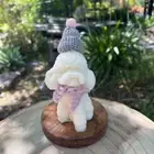 Sitting Poodle Candle, Unscented, Handmade in Melbourne