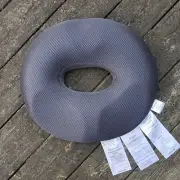 Linenspa Orthopedic Donut Pillow New, Gray - Pregnancy, Post-Surgery, Back Pain