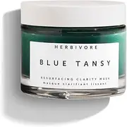HERBIVORE Blue Tansy Resurfacing Clarity Mask | BHA + Fruit Enzymes Helps Clarify Acne + Blemishes and Reduce Appearance of Pores | Vegan, Plant-Based, Cruelty-Free, 60 mL / 2 oz