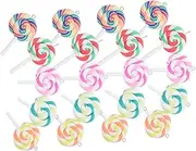 [ADOCARN] Jewelry Making Kit for Girls Lollipop Charms Diy Lollipop Pendant Necklace Supplies Polymer Clay
