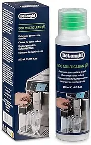 [De'Longhi] Eco MultiClean Solution 250ml DLSC550, Coffee Machine Cleaner for Milk Frother/Steam Wand, Removes Milk Residue & Buildup, Compatible with all Coffee Machines