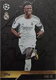 Match Attax 2024 2025 Vini Jr. Black Edge Trading Card