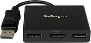 StarTech.com DisplayPort to DisplayPort Multi Monitor Splitter - 3-Port MST Hub - DP 1.2 to 3X DP MST Hub