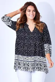 Printed Tunic--THRE-17755