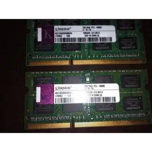 Kingston SO-DIMM 1.5v DDR3 1333 2G x 2 = 4GB 筆記型記憶體