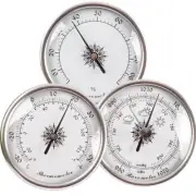 3 in 1 Wall Mounted Barometer Thermometer Hygrometer Weather Station Hanging B0