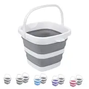 Collapsible Bucket, 5L 1.3Gallon Small Cleaning Mop Buckets for 5l-grey
