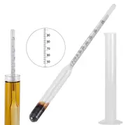 Alcohol Hydrometer Distilling 0-100% Meter with Measuring Cup 100ml