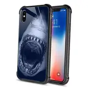 CARLOCA Compatible with iPhone XR Case,iPhone iPhone XR(6.1 inch) White Shark