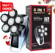 Head Shavers for Bald Men 5in1 Electric Razor Wet Dry Rechargeable Grooming Kit