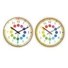 Modern Non-ticking Children Class 12 Inch Colorful Quartz Wall Clock
