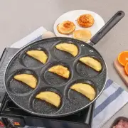 7 Holes Frying Pan Non Stick Fried Eggs Cooking Pan Burger Mold Cookware