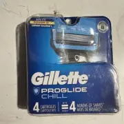 4 pack Gillette Proglide Chill Razor Blade