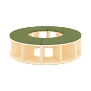 Jooyes Puzzle Series Circular Modular Seating and Storage Setting