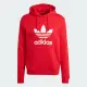 【adidas 愛迪達】TREFOIL HOODY 男款 紅 連帽上衣 長袖上衣 帽T 運動 三葉草 亞規(IM4497)