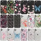 For iPhone 16 16E 15 14 Pro Max 15 16 14 Plus Pretty Flora Soft Back Case Cover