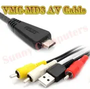 USB AV Connection Cable VMC-MD3 For Sony Cyber Shot Digital Camera DSC-H70 HX9V