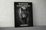 Gym Den Canvas - Home Decor - Quote Wall Art - Fitness Wolves