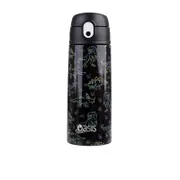 Oasis Double Wall Insulated Kids Drink Bottle 550mL Neon Dinosaurs