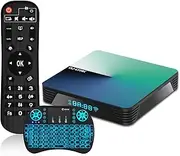 CHROX Android TV Box 13.0, GK28 4GB RAM 64GB ROM RK3258 Quad-Core Cortex-A53 CPU, 1080P/4K 2.4G/5G Wi-Fi HDR10+ Bluetooth 5.0 10M/100M Ethernet USB 2.0 Set Top Box