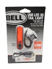 Rechargeable BELL Bicycle Bike Tail Light Steady/LED 30 USB / Flash Mode