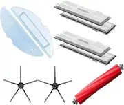 Accessories Mop Dust Bin Filter Side Brush Detachable Main Brush .Compatible for Roborock S7 / S7 Plus. Robot Vacuum Cleaner(S7 Pack v9 Black)
