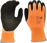 G & F Products 100% Waterproof Winter Gloves for outdoor cold weather Double Coated Windproof HPT Plam and Fingers Acrylic Terry inner keep hands warm at -58F X-Large, 1628XL, Orange