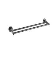 Ideal Double Towel Rail - 750mm (Brushed Gun Metal)