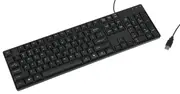 Nextech Black QWERTY USB Keyboard Compatible with Windows and Mac