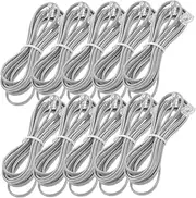 Pack Retractable Phone Cord Cell Phone Extension Cable Pc Wire for Office Hotel Fax Machine