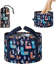 Foot Bath Basin Portable Travel Collapsible Foot Basin Folding Foot Bath Tub Soaking Feet Bucket for Camping Washing