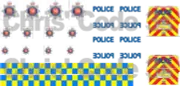 Code 3 Adhesive Vinyl Decal Suit Oxford Diecast 1/76 van - Essex Police