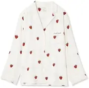 gelato pique(ジェラート ピケ) PWFT234301 Women's Strawberry Pattern Shirt