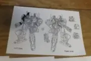 Transformers Armada Movie Apx 69 x Model Sheets Xerox Artist Used a