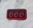 666 - MINI Patch - EMBROIDERED IRON-ON/SEW-ON PATCH