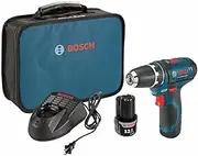 Bosch 12-Volt Max 3/8-Inch 2-Speed Drill/Driver Kit PS31-2A with 2 Lithium-Ion Batteries 12V Charger and Carrying Case