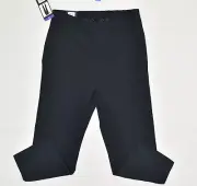NEW Banana Republic Women Rayon Black Size 14 Pull On Dress Pants Straight